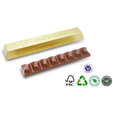 100G Boxed Dark Chocolate Bar Metallic Embossed