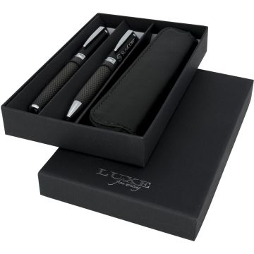 Carbon Duo Pen Gift Set With Pouch