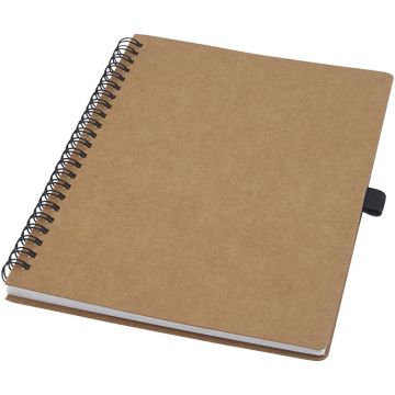 Cobble A5 Wire-O Recycled Cardboard Notebook With Stone Paper