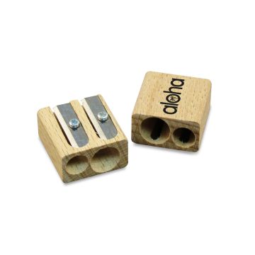 Green & Good Double Pencil Sharpener - Sustainable Timber

