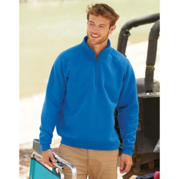 Mens Premium Zip Neck Sweat