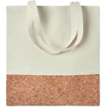 160Gr/M² Cotton Shopping Bag - Beige - item picture front