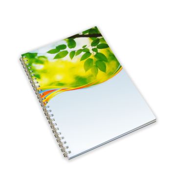 Green & Good A5 Wirebound Full colour Notebook - Recycled