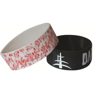 1 Inch Debossed Silicone Wristband