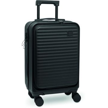 20 Inch Hard-Shell ABS Trolley - Black - item picture front