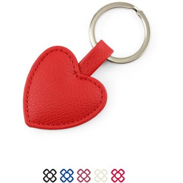 Heart Shaped Key Fob In Recycled Como