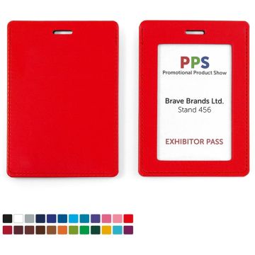 Portrait ID Card Holder For A Lanyard Or Clip In Belluno
