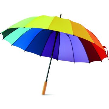 27 Inch Rainbow Umbrella - Multicolour - item picture front