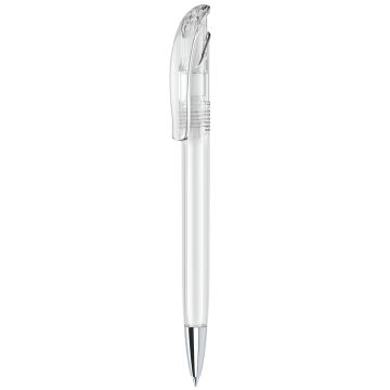 Senator Challenger Clear Plastic Ballpen with metal nose cone