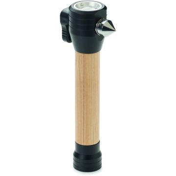 3 In 1 Emergency Hammer - Wood - item picture front