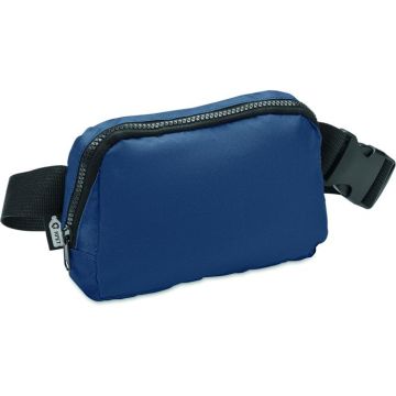 300D RPET Polyester Waist Bag - Blue - item picture front