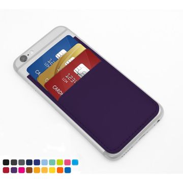 Card Case For A Smart Phone With Three Card Slots In Vegan Matt Velvet Torino