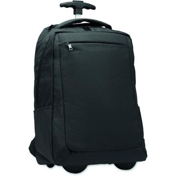 480D RPET Backpack Trolley - Black - item picture front