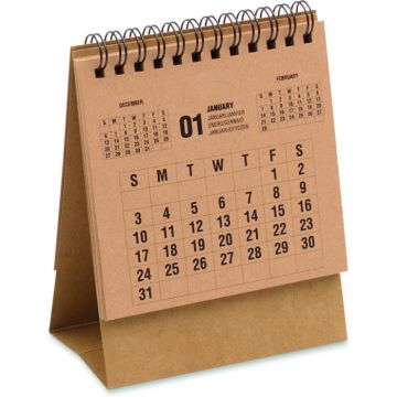 4-Year Desktop Calendar - Beige - item picture front