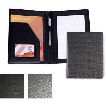 Carbon Fibre Textured PU A5 Conference Folder