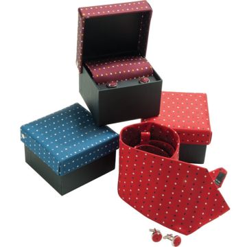 Tie and Cufflink Box Set (Woven Silk)