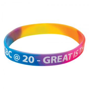 Silicone Wristbands (Adult: Multicoloured Material)