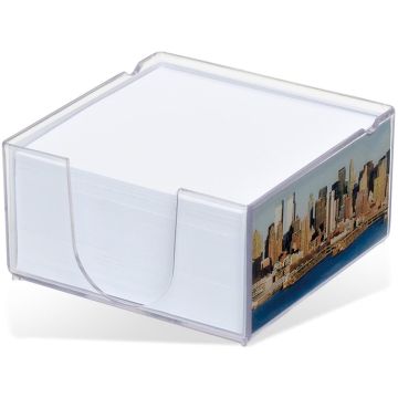 Acrylo Memo Block With Paper Refill - Medium
