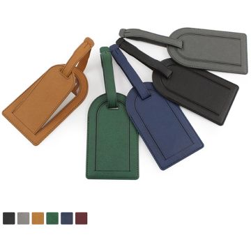 Biodegradable Large Luggage Tag In BioD A Biodegradable Leather Look Material