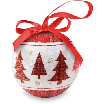 Snowy Christmas Bauble In Gift Box