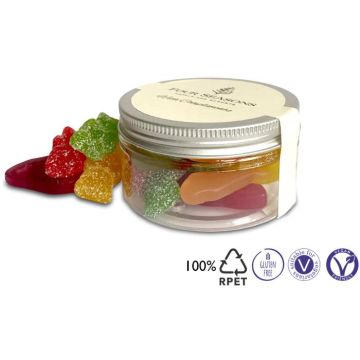 100Ml Clear Pot With Dolly Mixtures