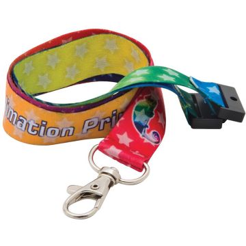 15mm Dye Sublimation Print Lanyard (UK Made: Express)