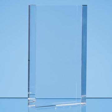 17cm x 10cm Optical Crystal Rectangle Award, H or V