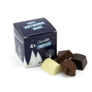 Winter Collection – Eco Cube - 4x Mixed - Chocolate Truffles