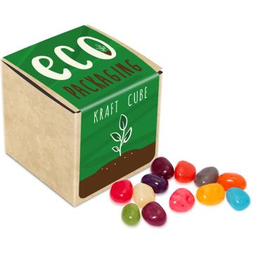 Eco Range - Eco Kraft Cube - The Jelly Bean Factory - 50g