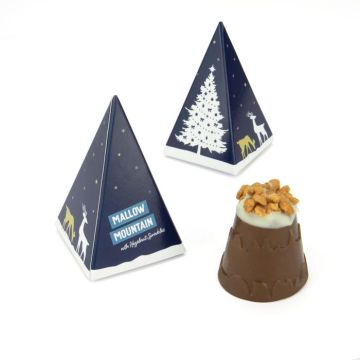 Winter Collection – Eco Pyramid Box - Mallow Mountains - with Hazelnut Sprinkles
