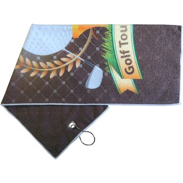 Printed Microfiber Golf Towel