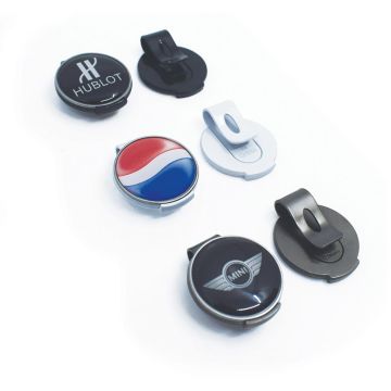 Geo Golf Cap Clip With 25mm Removable Ball Marker
