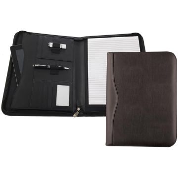 Houghton A4 Deluxe Zipped Conference Folder With Padded Tablet Or Laptop Pocket