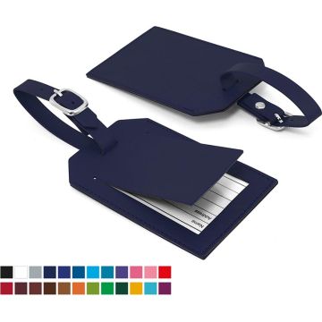 Rectangle Luggage Tag With Security Flap In Belluno