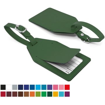 Angled Luggage Tag With Security Flap In Belluno