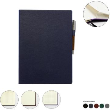 Hampton Leather A4 Casebound Notebook