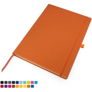 Torino A4 Casebound Notebook With Elastic Strap & Pen Loop