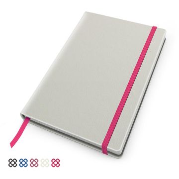 Recycled Como A5 Casebound Notebook With Elastic Strap