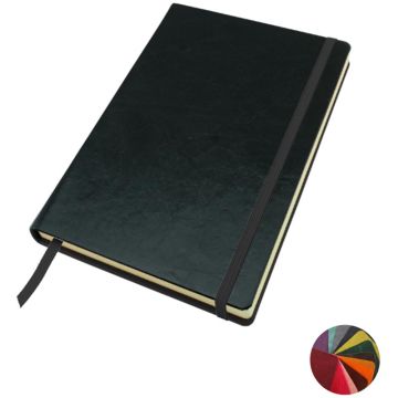 Kensington Distressed Leather A5 Casebound Notebook With Elastic Strap