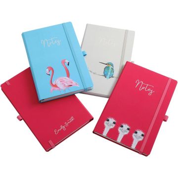 Designer A5 Casebound Notebook With Elastic Strap