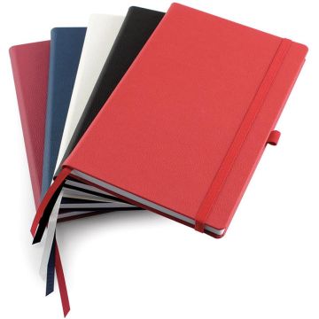 Recycled Como A5 Casebound Notebook With Elastic Strap & Pen Loop