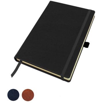 Sandringham Nappa Leather A5 Casebound Notebook With Elastic Strap & Pen Loop