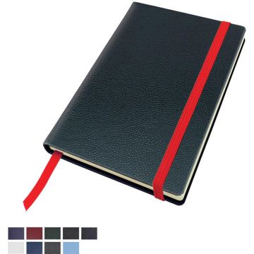 Exotic Textured Pocket Casebound Notebook With Elastic Strap