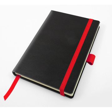 Recycled Como Pocket Casebound Notebook With Elastic Strap & Pen Loop