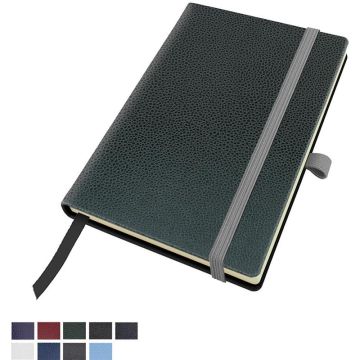 Exotic Textured Pocket Casebound Notebook With Elastic Strap & Pen Loop