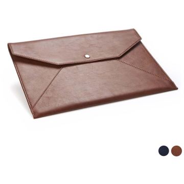Accent Sandringham Leather Under Arm Folio / Laptop Case With Press Stud To Close