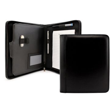 Deluxe Sandringham Nappa Leather Compendium Folder With Ipad Or Tablet Pocket