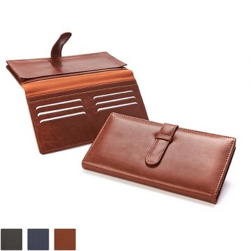 Accent Sandringham Nappa Leather Deluxe Travel Wallet With Strap