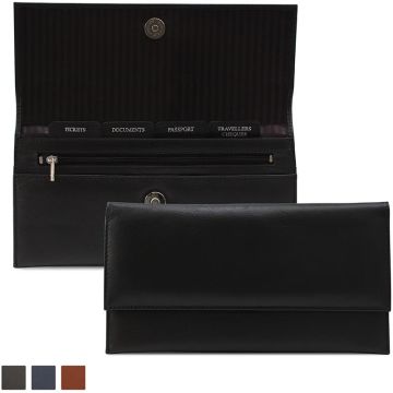 Sandringham Nappa Leather Envelope Travel Wallet (Pantone Match)