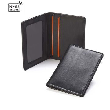 Accent Sandringham Nappa Leather Luxury Leather Card Case With RFID Protection